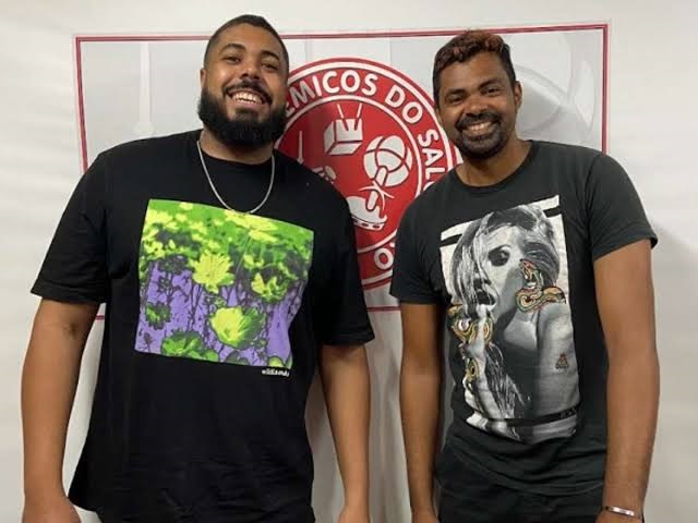 Irmãos Gustavo e Guilherme, mestres de bateria da Salgueiro